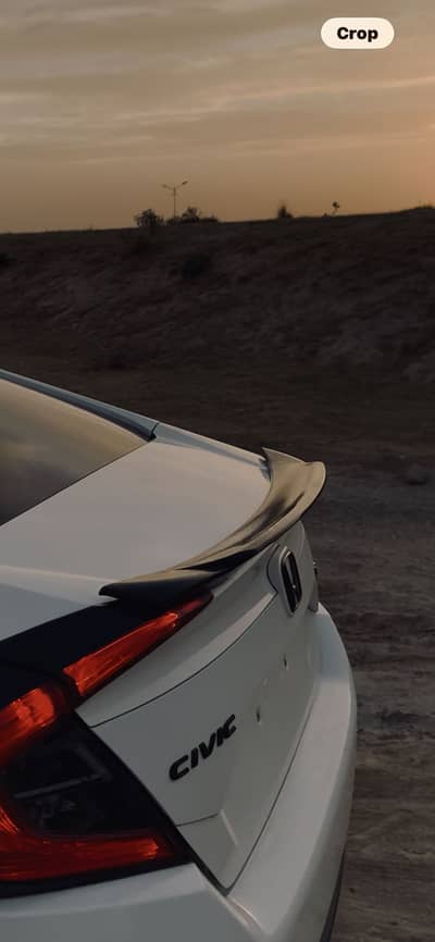 civic x ducktail spoiler