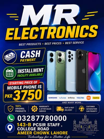 all brands on cash and installment vailable