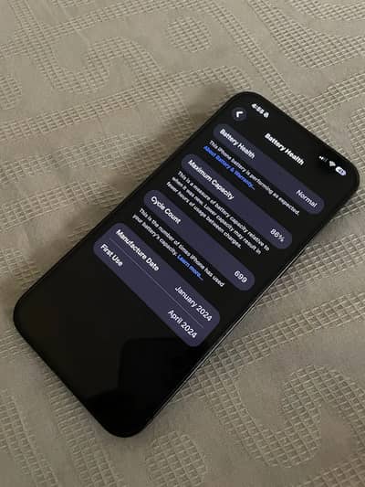 Apple iPhone 15 Pro Max -256 GB, 86 % Health/ZPA