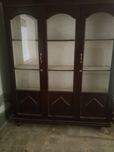 Almirah Cupboard الماری  Rs 25000 showcase شوکیس Rs 18000 Furniture.