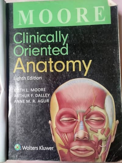 Medical book for sale. Clinicaly oriented anatomy ( Wolters Kluwer)