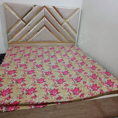 kingsize bed with mattress and sofa set