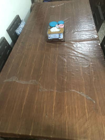 8 Seater Solid Wood Dining Table + 8 Chairs | Dark Walnut Finish