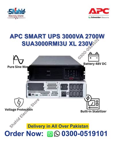 APC Smart UPS 3KVA 2700W XL SUA3000RMI3U - LAHORE