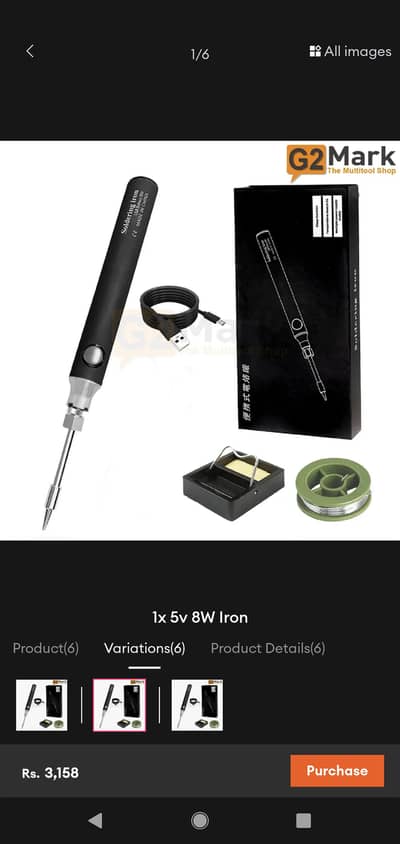 rechargeable soldering iron kit