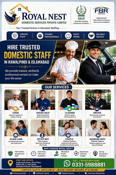cook / House chef /house helper/ Baby Sitter Driver avalibale