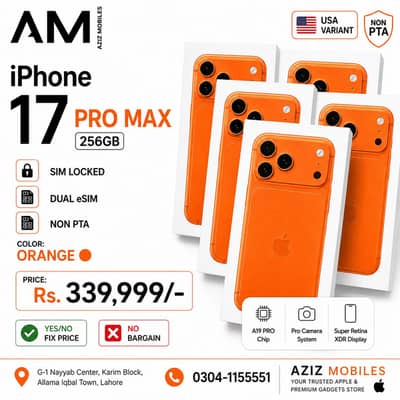 iPhone 17 Pro Max 256GB Orange