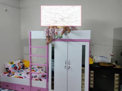 Bunk Bed KIDS BED BED & wardrobe double story bed