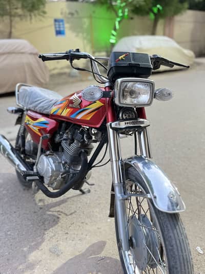 Honda CG 125 with clear papper Hyderabad nmbr