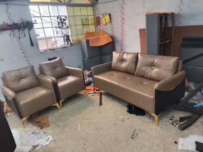 Leather sofa new