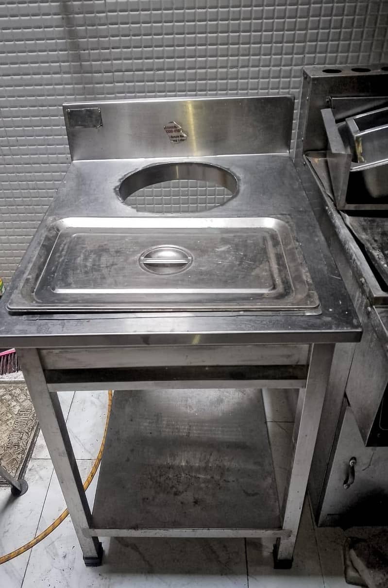 fryer machine + breading table 0