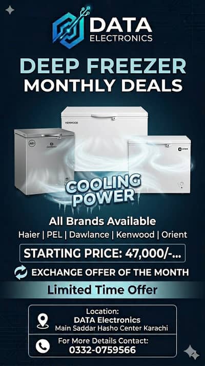 Haier Deep Freezer with Exchange Offer – Bring Your Old One & Save Big