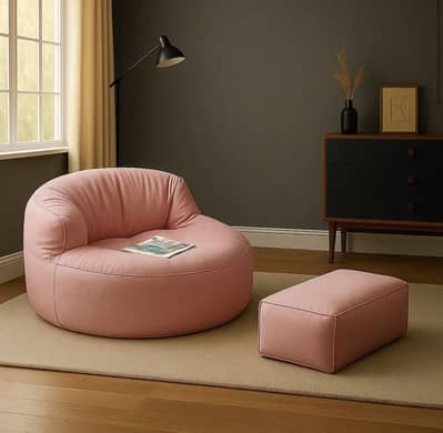THE SACCO CHAIR BEAN BAG WITH FREE FOOTREST