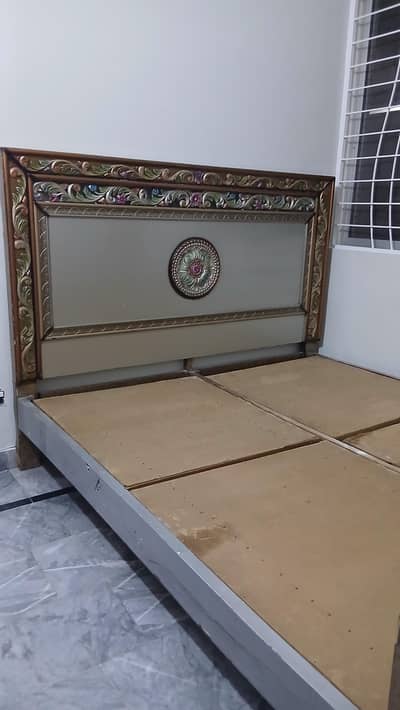 wooden bed deco paint for sell