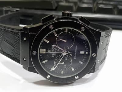 Hublot chronograph watch for men Black dial