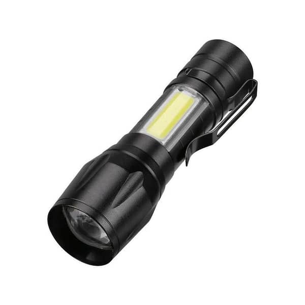 Mini LED Rechargeable Torch with USB Charging and Zoom Focus