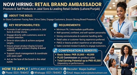 In-Store Sales Representative / Brand Ambassador Wanted