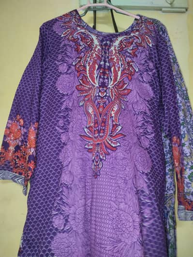 classic lawn suit  with shalwar and dubata