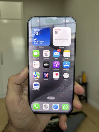 Iphone 15 Pro Max JV Black Titanium 256 gb 10/10 BH: 86