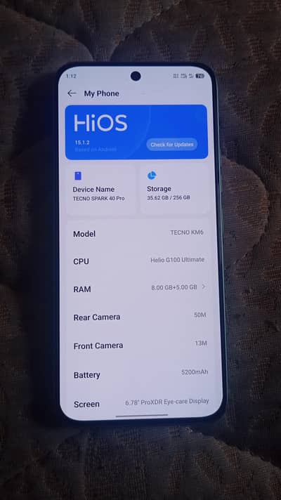 Tecno SPARK 40 Pro