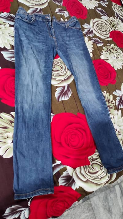 blue stretch jeans 36 waste to 38 waste for Girls