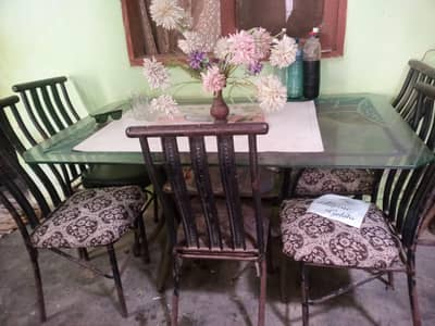 dining table with 6 chairs for sale