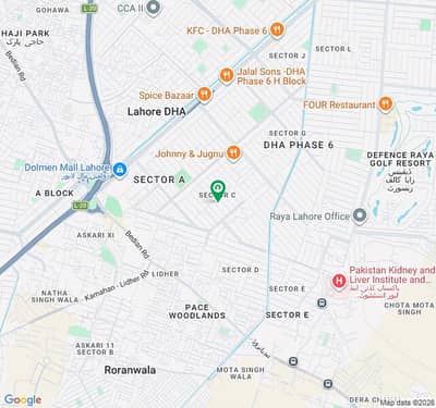 One Kanal Residential Plot for Sale in DHA Phase 6 Lahore, Block C