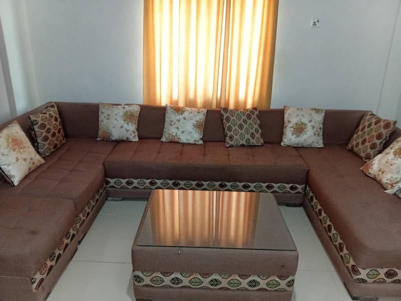 Used Sofa Set with table 1