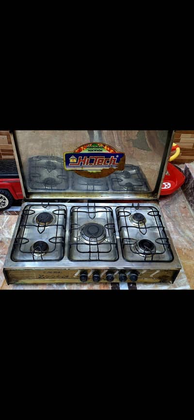 hi tech stove with 5 burners
