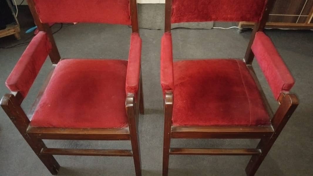 2 Solid wooden chairs 1