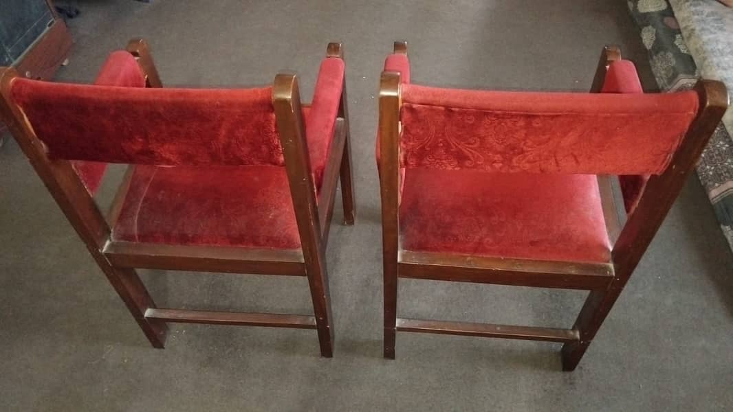 2 Solid wooden chairs 3