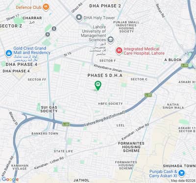 One Kanal Residential Plot for Sale in DHA Phase 5 Lahore, Block H