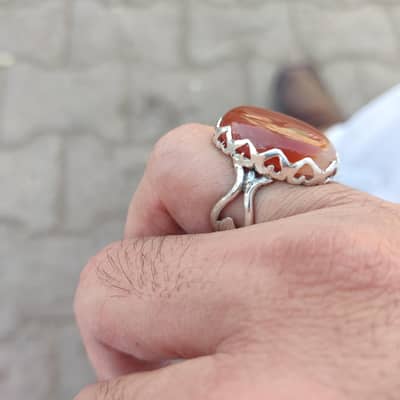 beautiful Aqeeq Ring