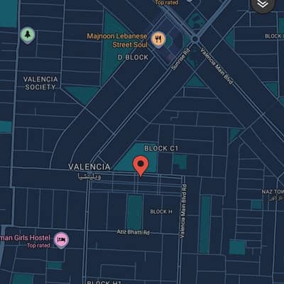 1 Kanal Prime Location Residential Plot For Sale In Valencia Town, Lahore