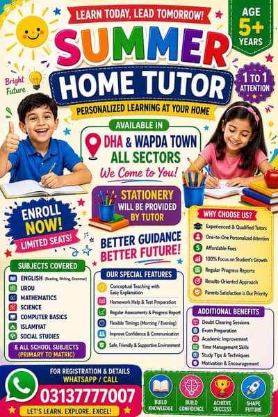 Home Tution Available