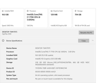 Dell Opti Plex 5050