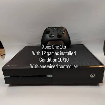 XBOX ONE 1TB with 12 Games