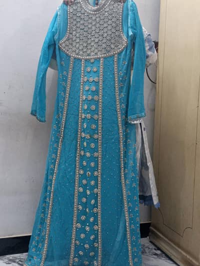 fancy blue maxi
