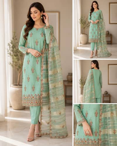 proloved Mint green festive wear