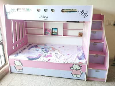 Bunk bed | Kid wooden bunker bed | Baby bed | Double bed | Triple bed