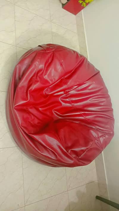 leather bean bag