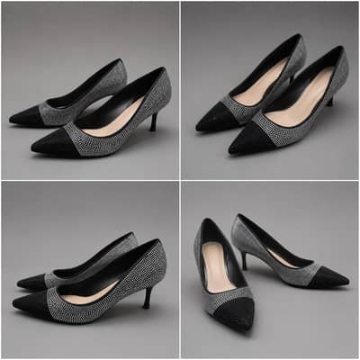 Original Unze London black party heels - Size 42 -Excellent condition