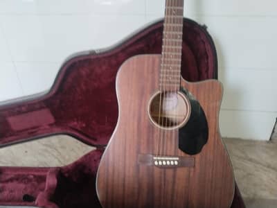 Fender CD-60S All Mahogany Acoustic Guitar + Premium Hard Case