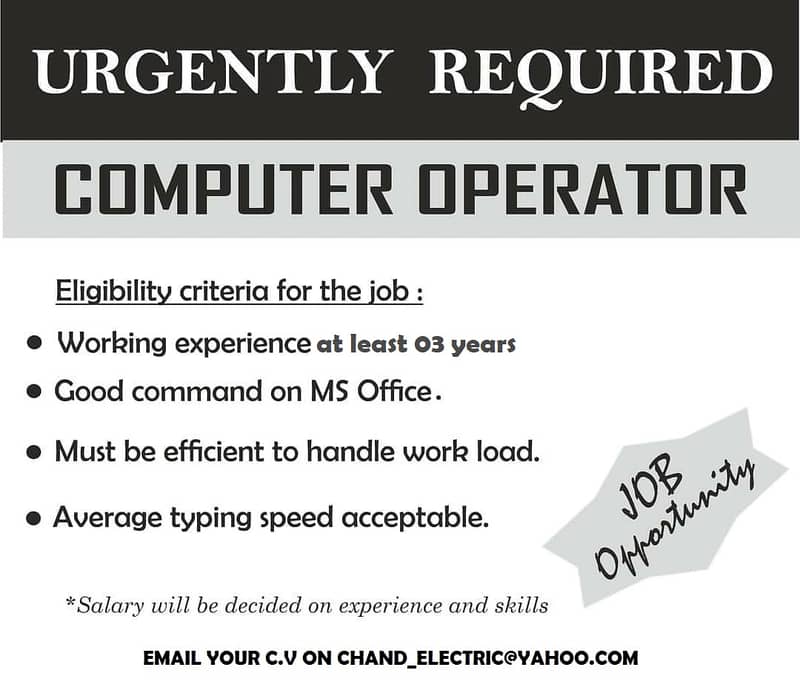 COMPUTER OPERATOR 2