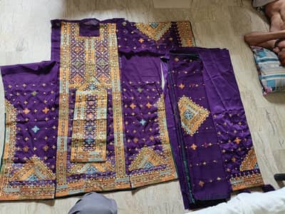 new & unique Balochi suits design  for party orr wedding dress