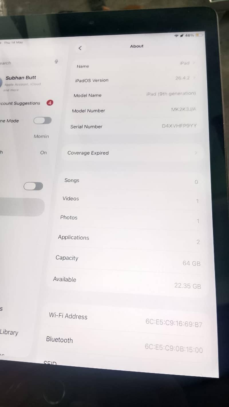 ipad 9th generation 6
