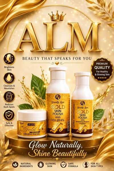 24k Golden skin polish and fiscal kit