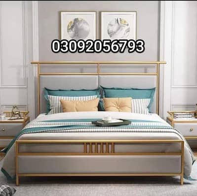 Double Bed|Iron double bed|Bed Set|iron Furniture|03092056793