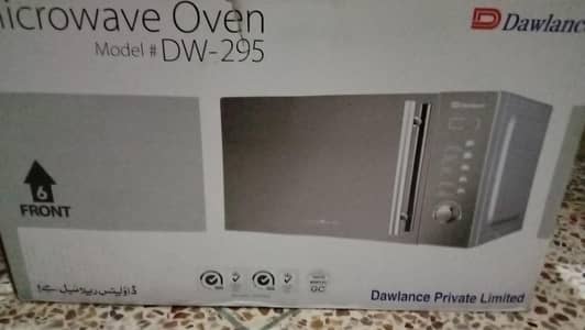 untouched microwave oven