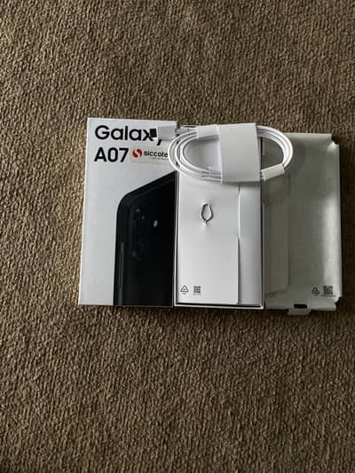 Samsung A07 5G 4gb 64gb with box only 4 month used